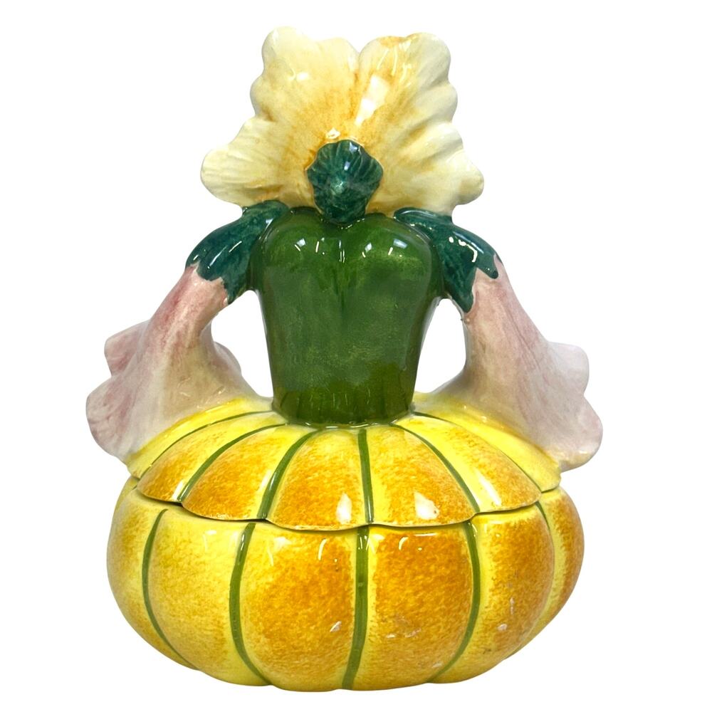 Horchow Vintage 60's-70's Anthropomorphic Neiman Marcus Squash Lady-Italy - Picture 3 of 6
